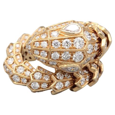 diamond ring bulgari|bulgari snake ring diamond.